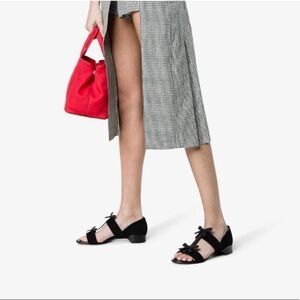 Fabrizio Viti City Bow Suede Sandal NWT *flaw